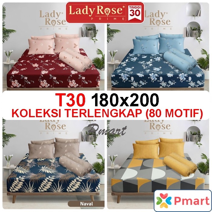 SW43R SPREI LADY ROSE 180x200 PRIME / SPREI LADY ROSE PRIME KING TERLARIS / SEPRAI LADY ROSE
