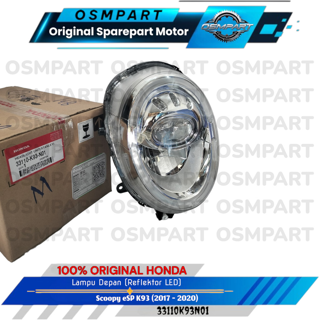 REFLEKTOR LAMPU DEPAN SCOOPY ESP K93 HONDA 33110K93N01 ORIGINAL