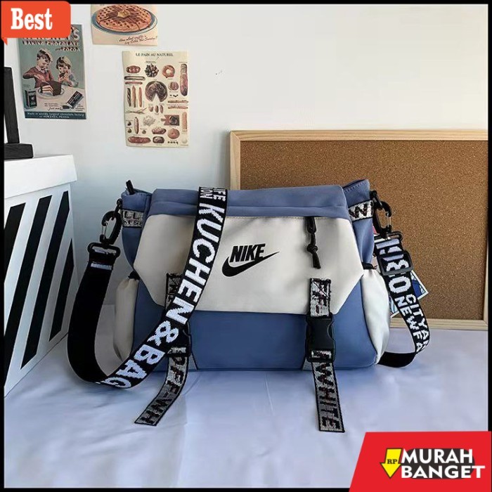 tas selempang pria kekinian TAS SELEMPANG IMPORT SPORT OLAHRAGA WANITA PRIA GYM BRANDED PREMIUM OR -
