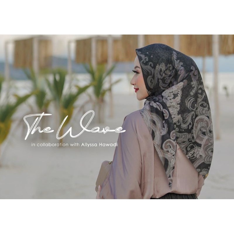 Ready,  Hijab Buttonscarves Size XL The Wave Series (Voal)