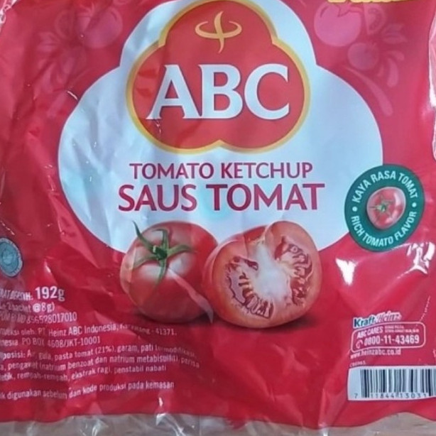 saos tomat abc sachet 22 x 8 gr per pack