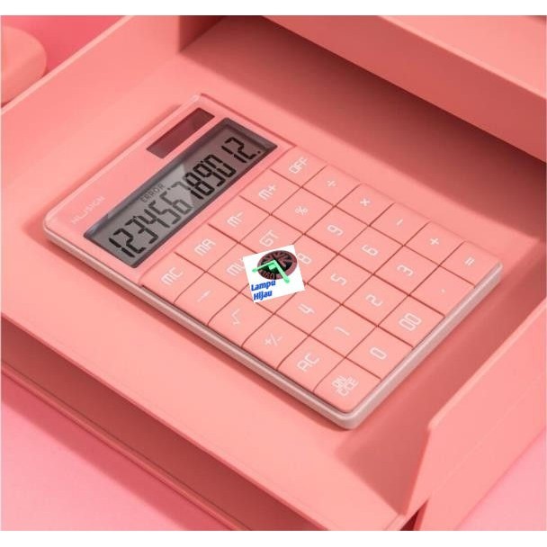 

Kalkulator 12-bit Dual Power Flat Panel MI Nusign Calculator - Putih