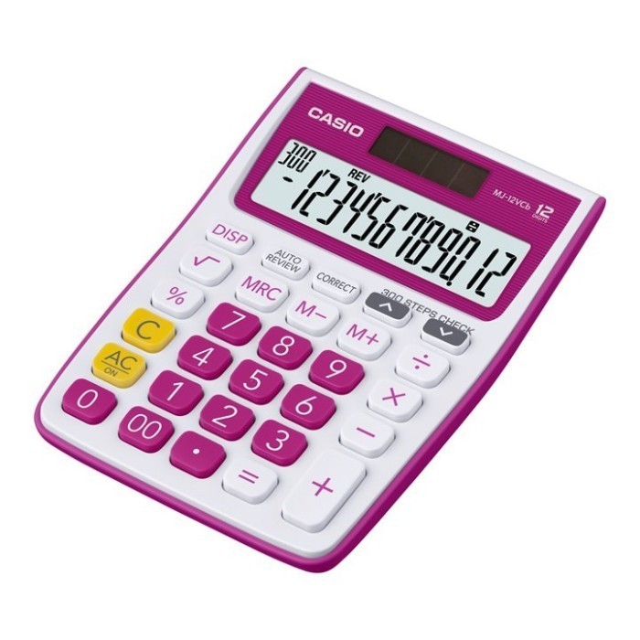 

CASIO MJ-12VCB Kalkulator Toko/Dagang - Fungsi Cek - 12 digit - Green