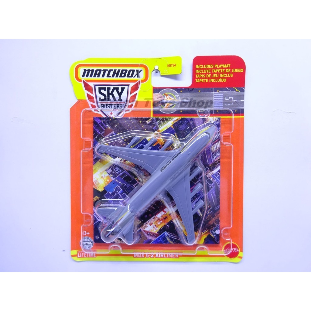 Matchbox Sky Busters Pesawat MBX 6-2 Airliner Abu