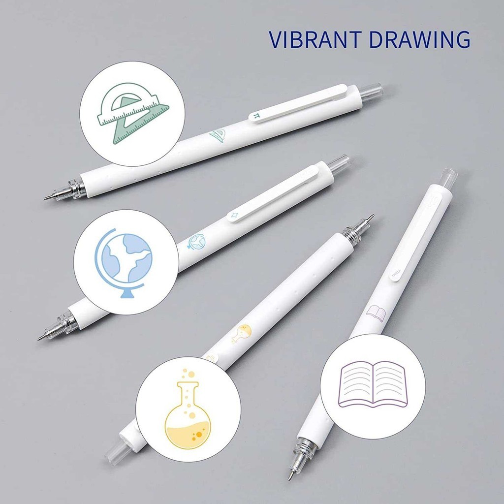 

Pena Pulpen Gel 0.5mm Tinta Hitam 4 PCS Kaco