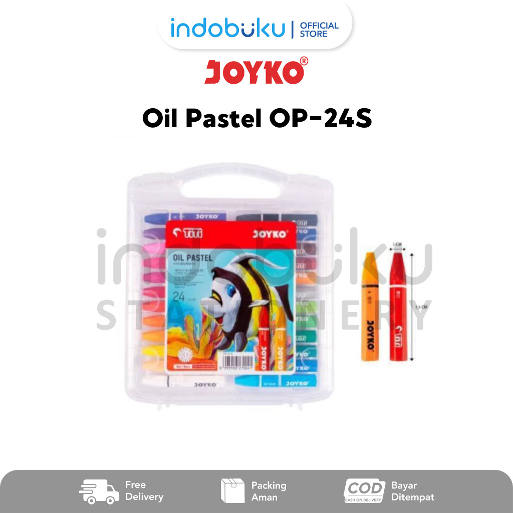 

Oil Pastel Joyko Krayon Minyak Joyko 24 Warna OP-24S