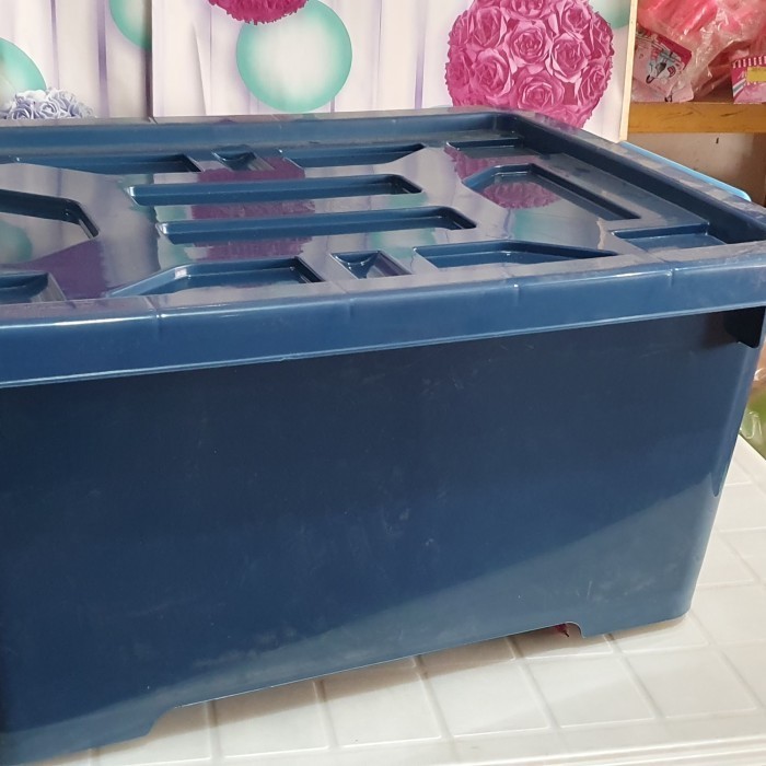 Container biru Phylia 050/ Box penyimpanan barang (biru)