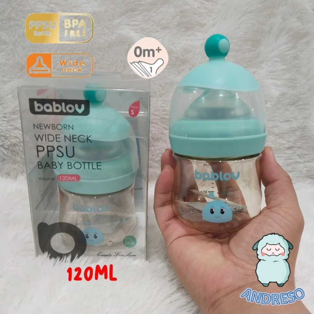 Botol Susu Bayi PPSU Newborn 120ML BPA FREE / PPSU Botol Susu Dot Bayi Newborn