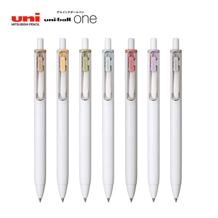 

PROMO!! -Uni UniBall One Fika Colors 0.38mm 0.5mm Gel Ink Pen Limited Edition - Sesame Grey, 0.38mm