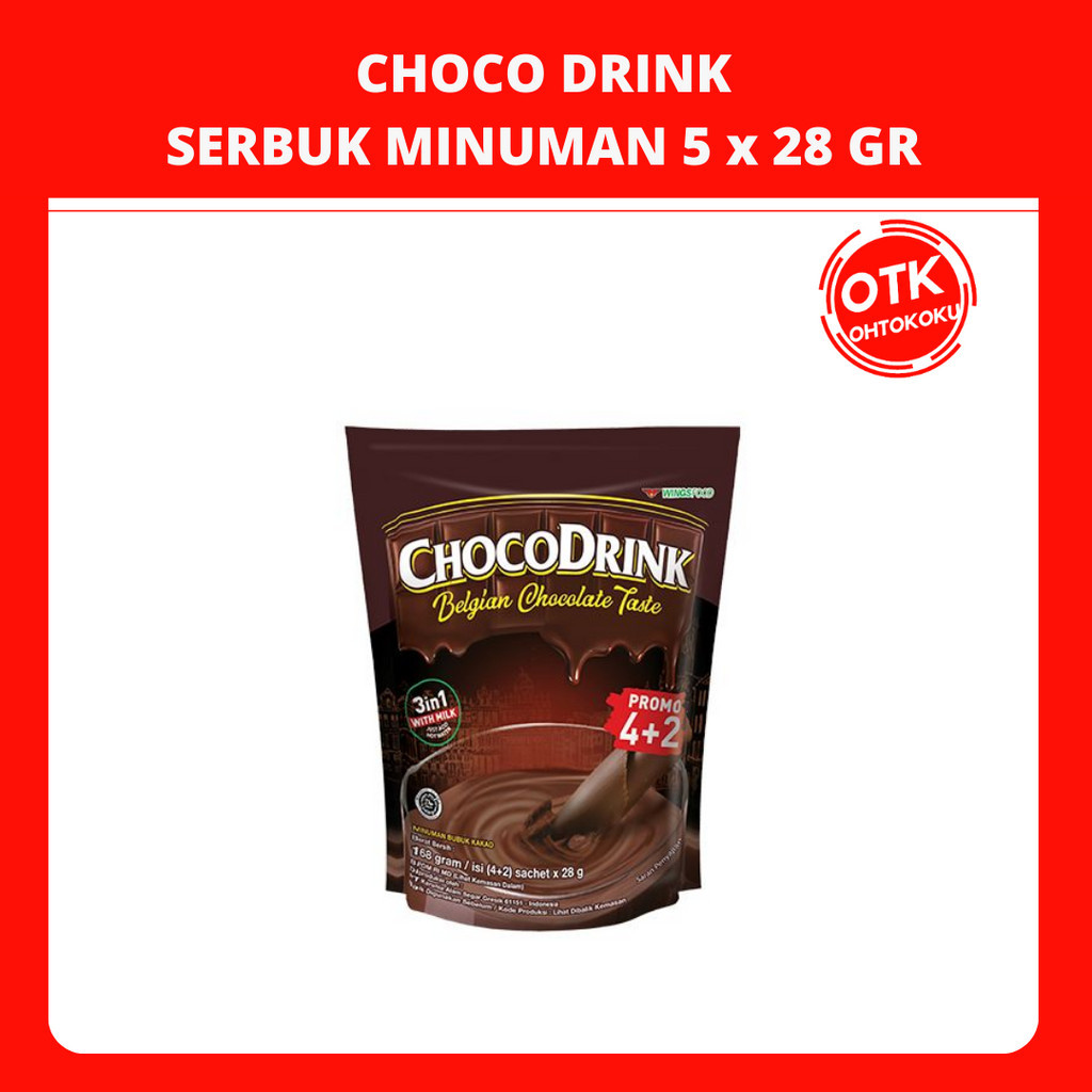 

CHOCO DRINK MINUMAN COKLAT SERBUK 28GR X 5 PCS - 1 BAG