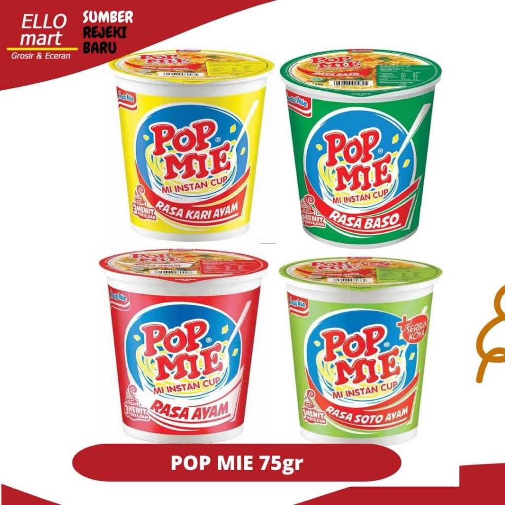 

Popmie Mie Instant Rasa Kari Ayam Soto Ayam Baso Popmi
