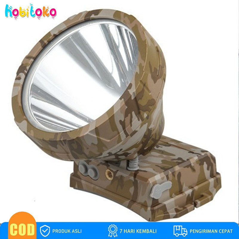 Senter Kepala LED Besar Super Terang 50 WATT Headlamp Camping Hiking Super Terang