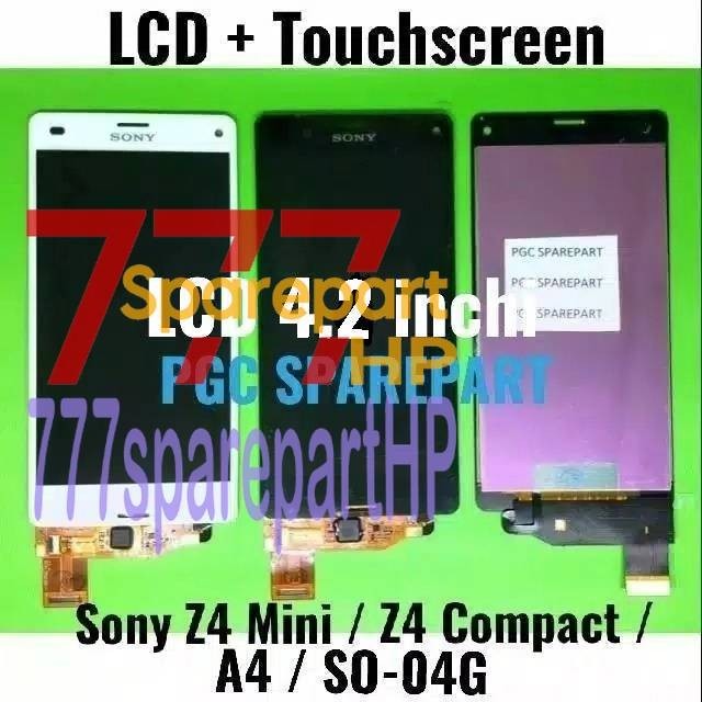 Original OEM LCD Touchscreen Fullset 4.2" Sony Xperia Z4 Mini / Compact Docomo SO-04G A4 PM-0816-BV - 777sparepartHP