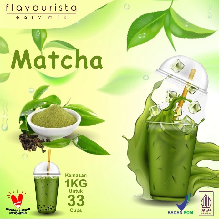 

Bubuk Minuman Matcha 1000 gram - Flavourista Easy Mix