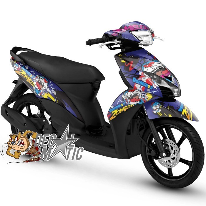 Decal Mio GT Full Body Variasi Stiker Full body Motor J Stcker Mio J/ Mio GT  - Doraemon ZOmbie 1