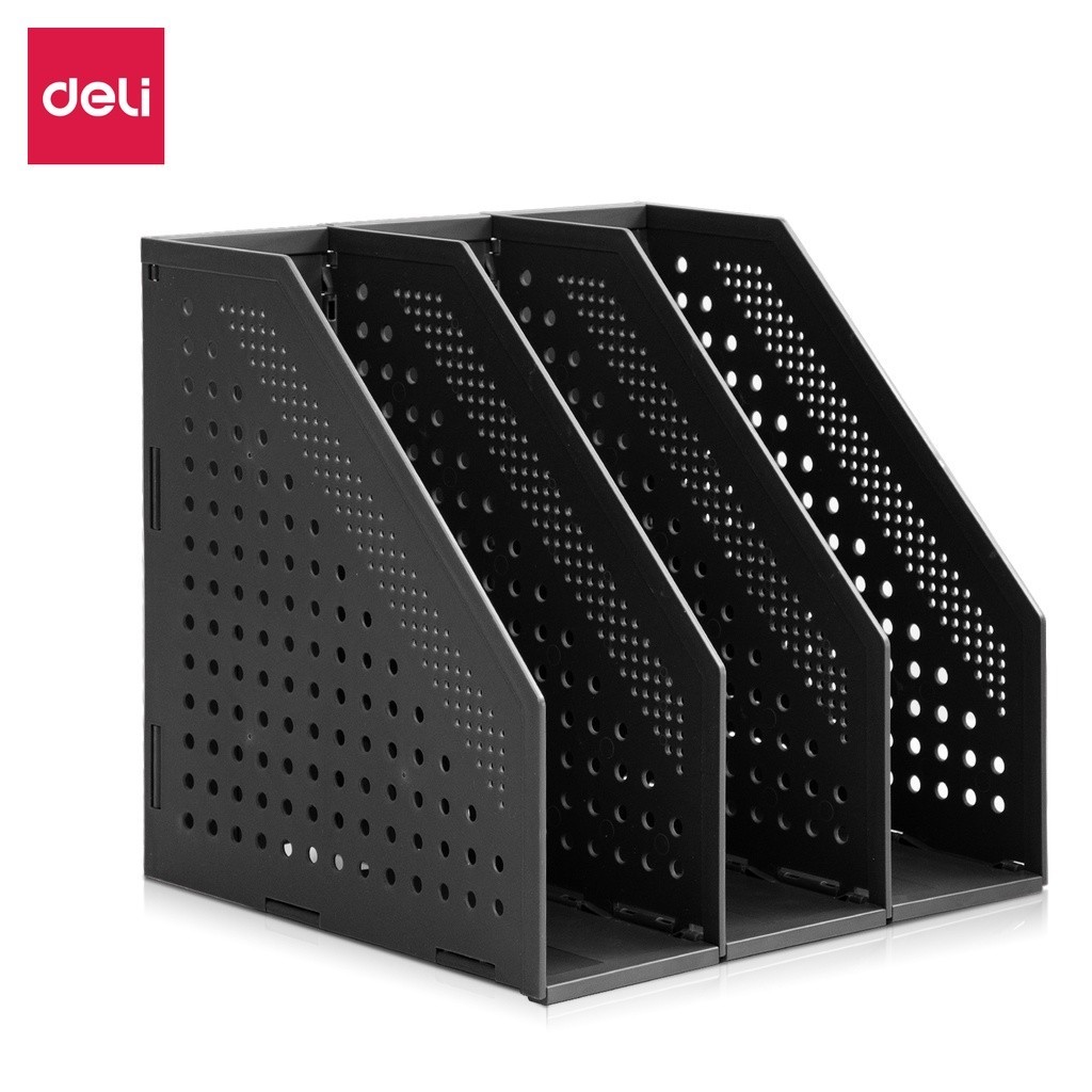 

Rak Dokumen / Magazine Holder Deli A4 3 Slot - E78995