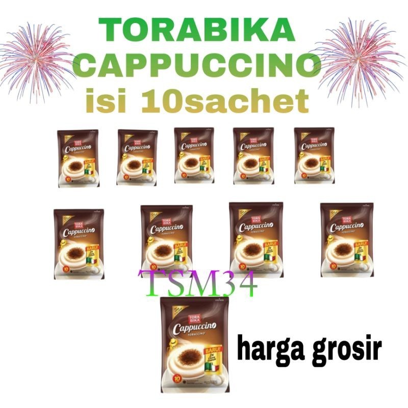 

TORABIKA CAPPUCCINO 1renceng isi 10sachet torabika cappuccino plus choco granule