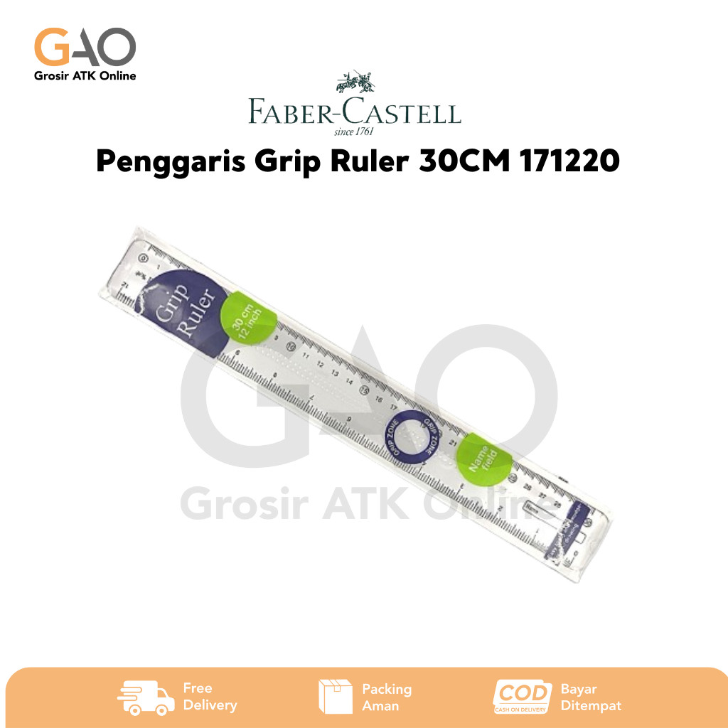

Penggaris Grip Ruler Fabel-Castell 30CM 171220
