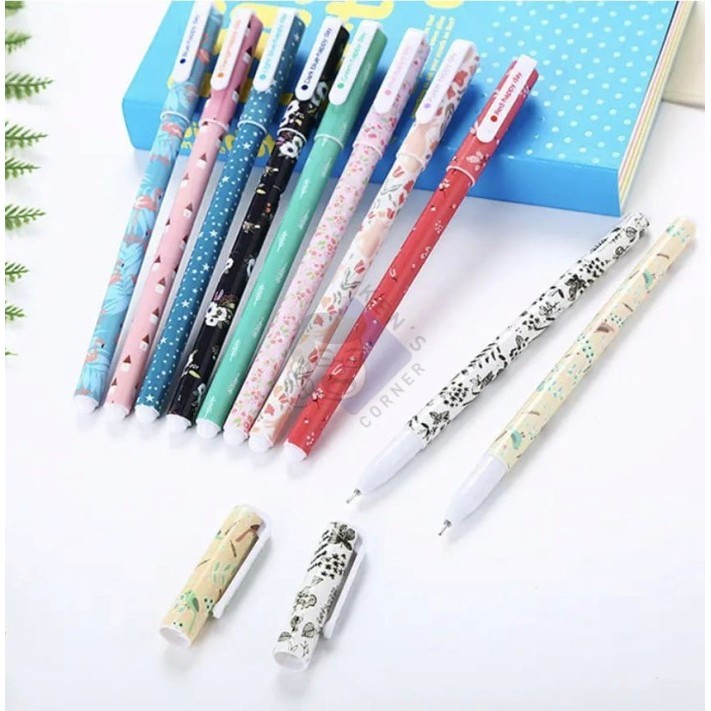 

Set Pulpen isi 10 Warna 0.38 MM / Pulpen Korea isi 10 Warna