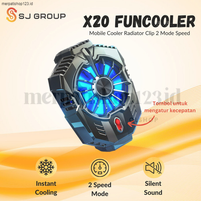 X20 Funcooler Mobile Cooling Radiator Fancooler Kipas Pendingin HP