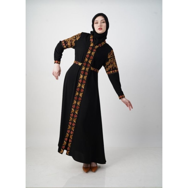 (COD) LEBIH AMAN Abaya Hikmat Fashion A9833 Original / gamis / Abaya Turkey / New arrival