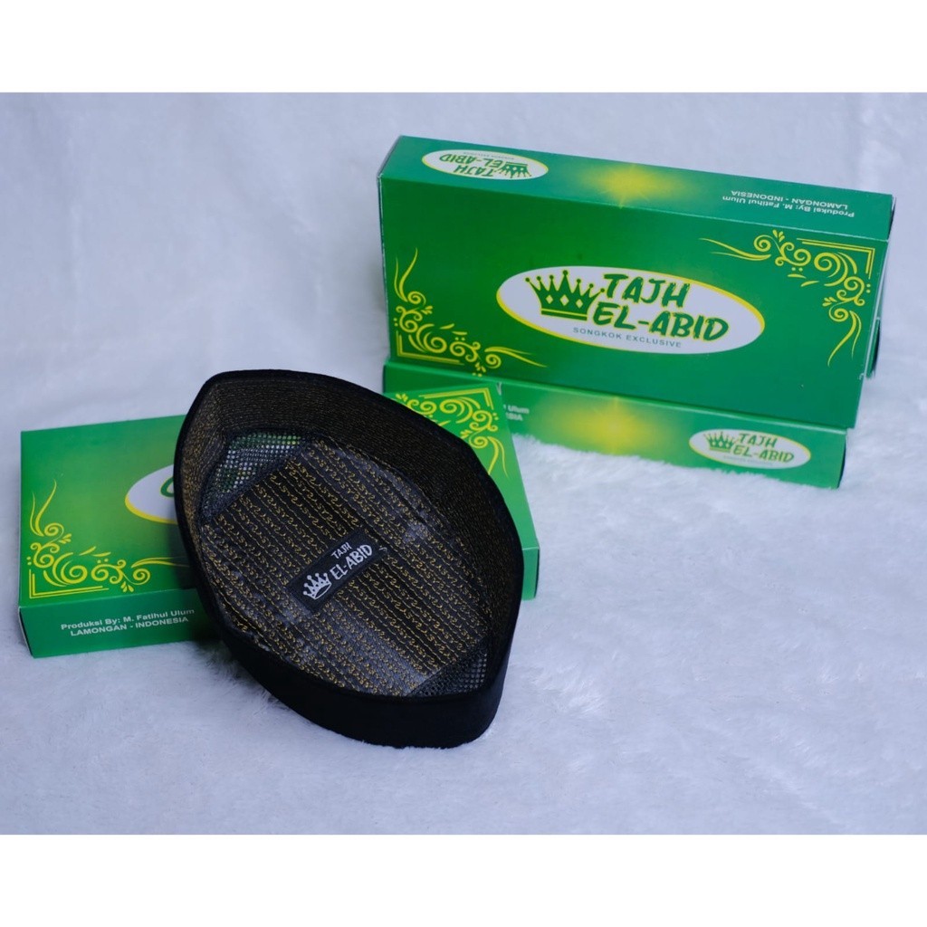 PECI HITAM Susun, SONGKOK SUSUN PREMIUM  SUSUN Hitam Polos KOPIAH Susun  Dewasa  Anak TAJH EL ABID