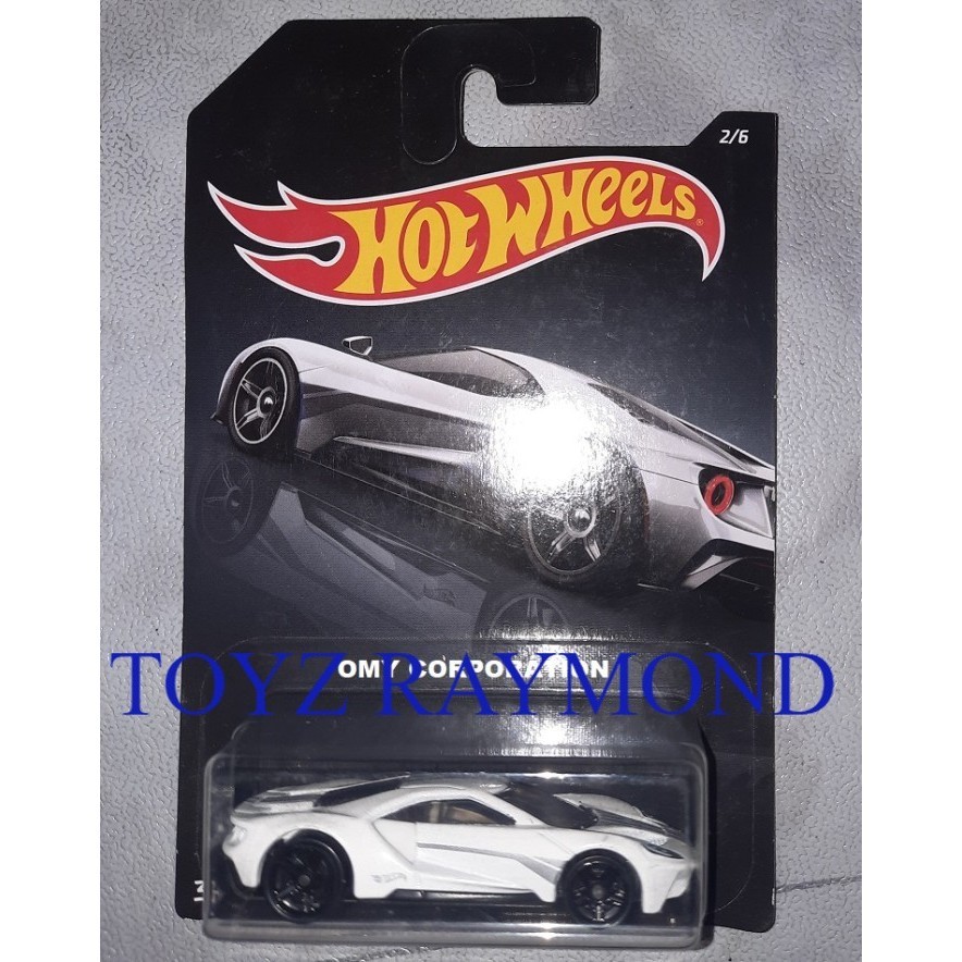 Hot wheels hotwheels 17 Ford GT putih white Exotics Walmart Exclusive