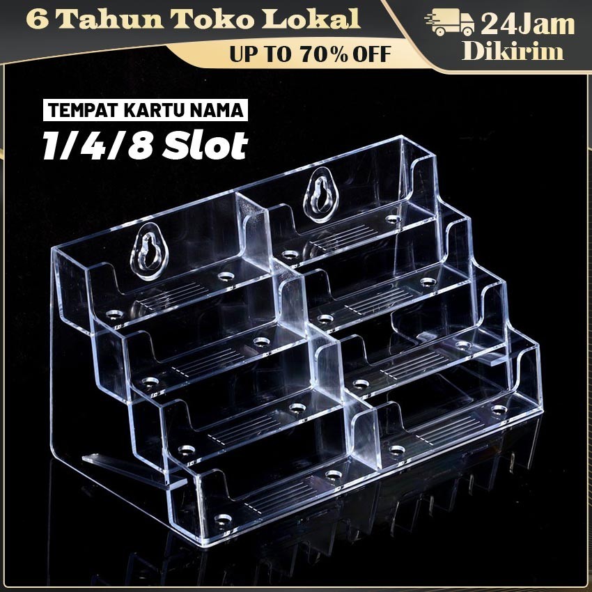 

Acrylic Tempat Kartu Nama / Card Holder Acrylic 1/4/8 Slots