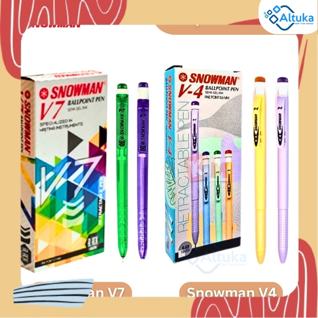 

(1 Pcs) Bulpen / Pulpen / Ballpoint / Pen Snowman