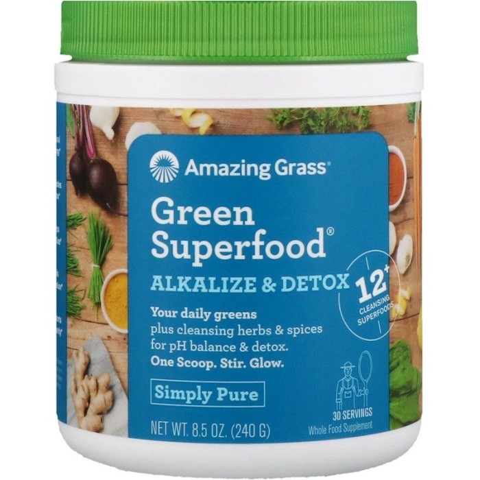 

Amazing Grass Green Superfood Alkalize & Detox 240gr (30 Servings)