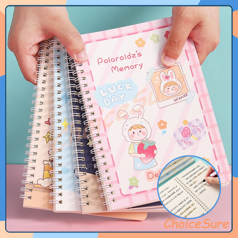 

Buku Tulis Ring Motif A5 / Notebook A5 with Many Design / Spiral isi 60 Lembar Notebook Kartun