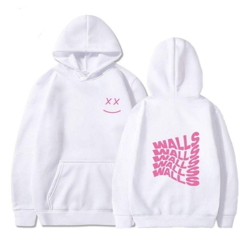 Hoodie WALLS Smiley Face Jacket LOUIS TOMLINSON merch ID fans ONE DIRECTION BIGSIZE S - XXXXXL(6XL) 