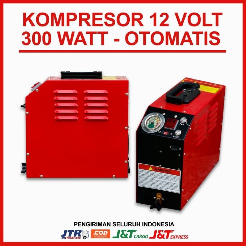 Kompresor PCP Free Tele Game 4x20 Listrik Auto STOP AC/DC 12V / 220V 300 watt Bisa Pakai Aki Pompa P
