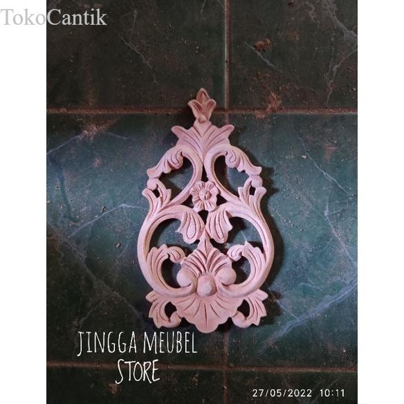 Ukiran Kayu Ornamen Ukir Ornamen Tempel Loster Bofen Lisplang Kayu murah