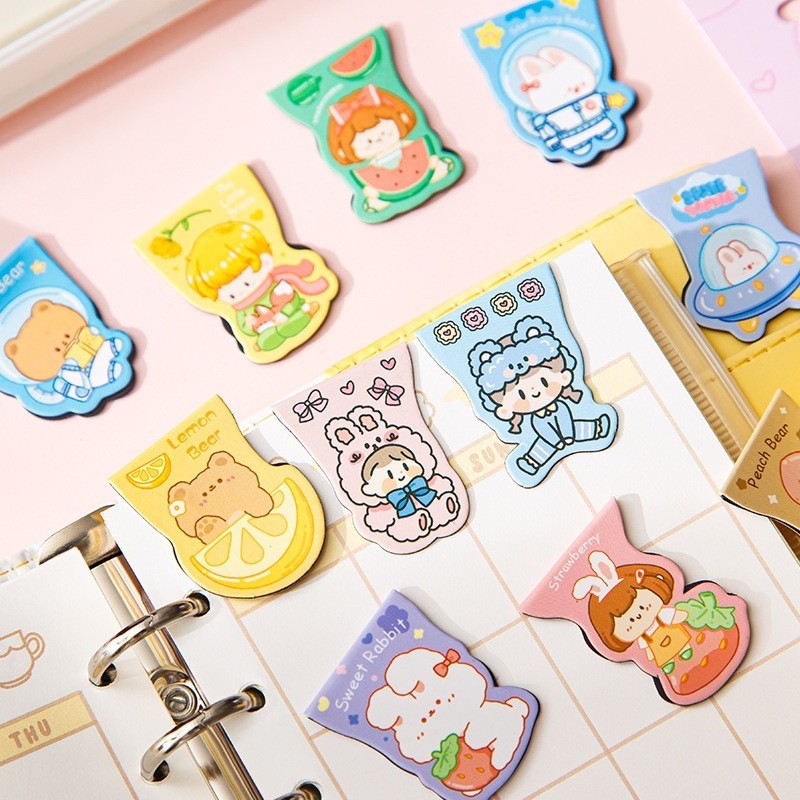 

SS - Pembatas Buku Magnet Bookmark Magnetic Motif Kartun Lucu Sekolah Kantor STY7000