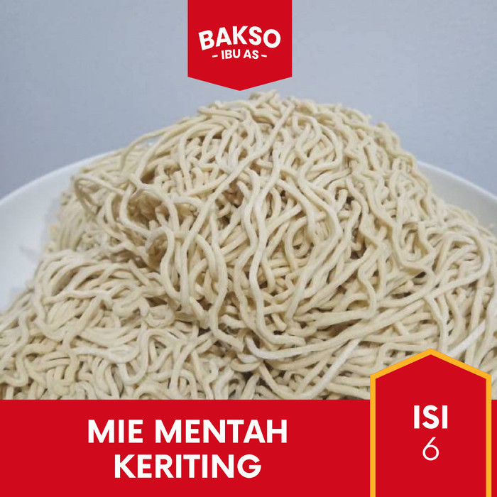 

Mie / Bakmi Mentah Keriting Untuk Mie Ayam