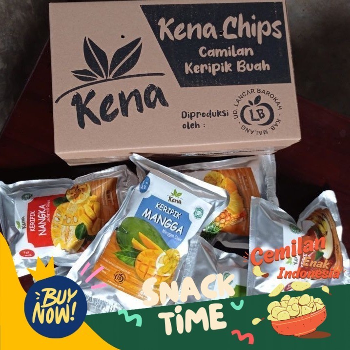 

Special Diskon Keripik Buah paket hemat isi 6 Kena chips camilan sehat oleh oleh khas malang