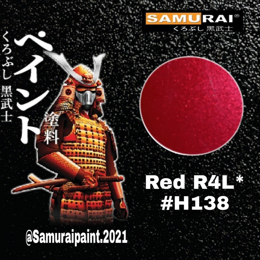 

Samurai Paint Red R4L H138 Red RAL Merah Candy honda Cat pilok samurai