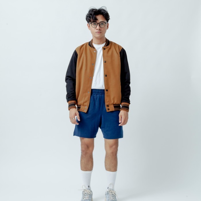 Common Goods Varsity Jacket - Russet Brown