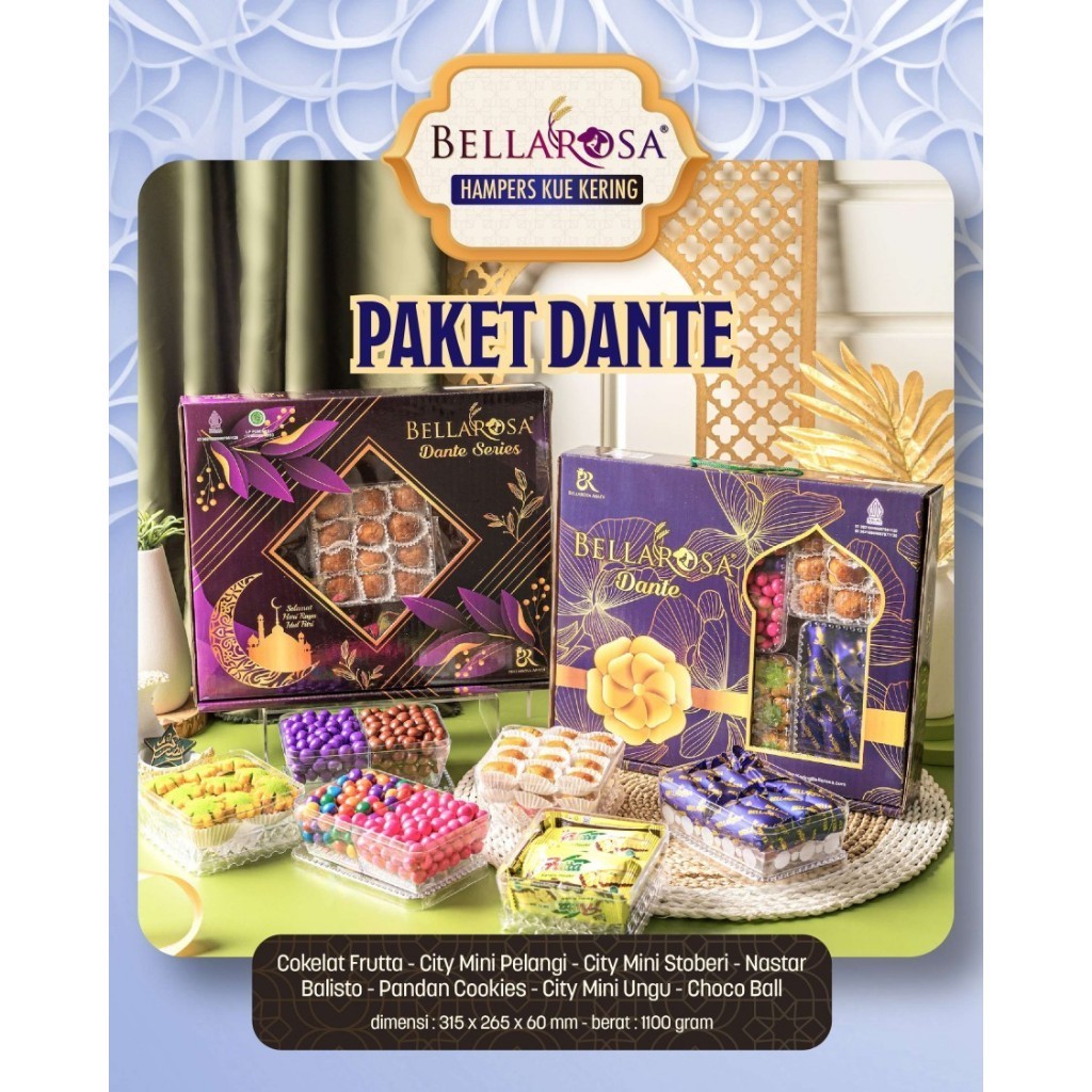

DISKON PAKET KUE LEBARAN BELLAROSA DANTE SERIES / KUE KERING BELLAROSA