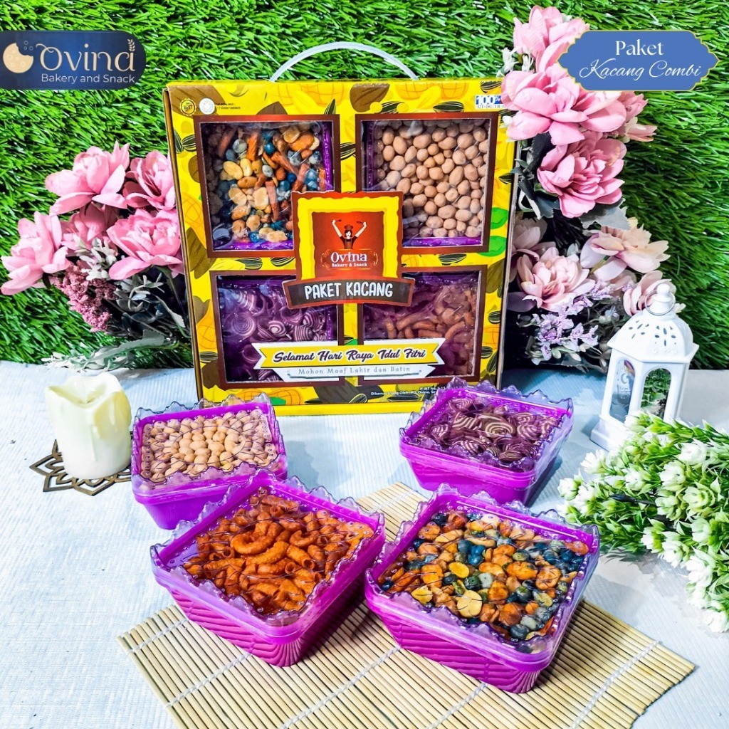 

DISKON TERBARU!! OVINA PAKET KACANG COMBI KUE LEBARAN IDUL FITRI PAKET REZEKY CRISPY