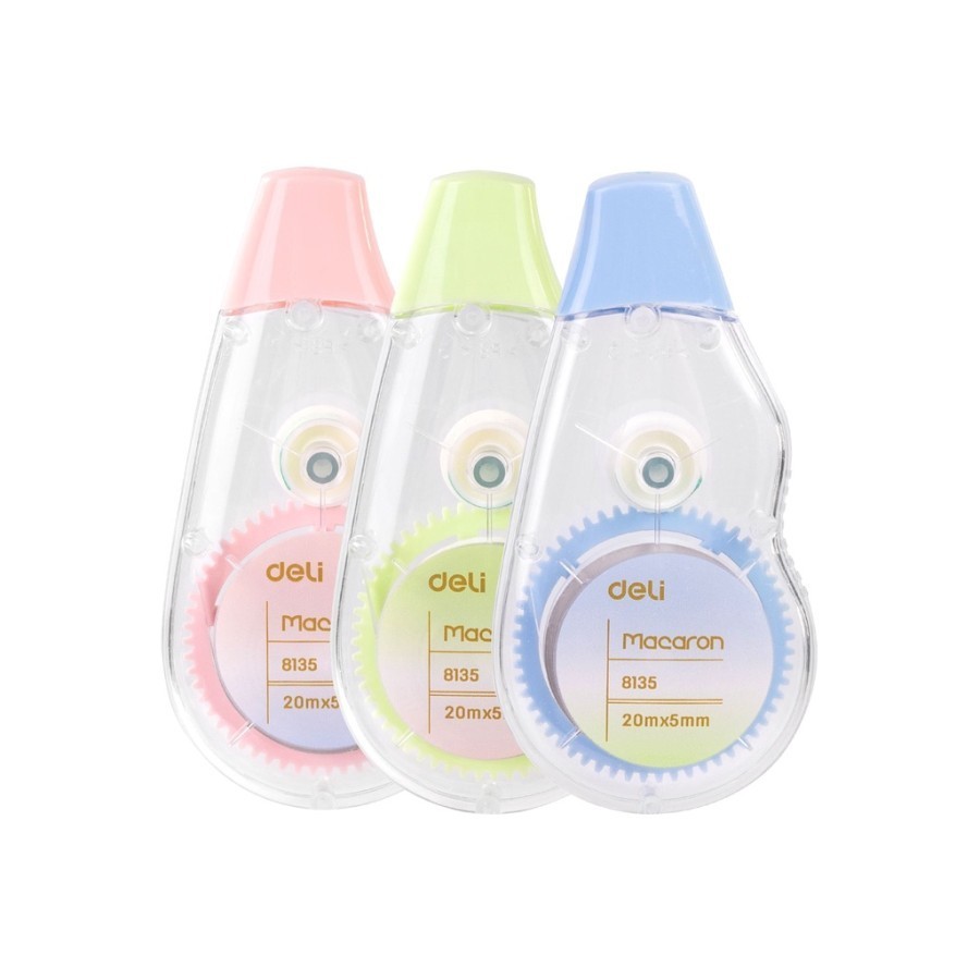 

Deli Tipe-X Correction Tape Macaron 20m x 5mm - E8135