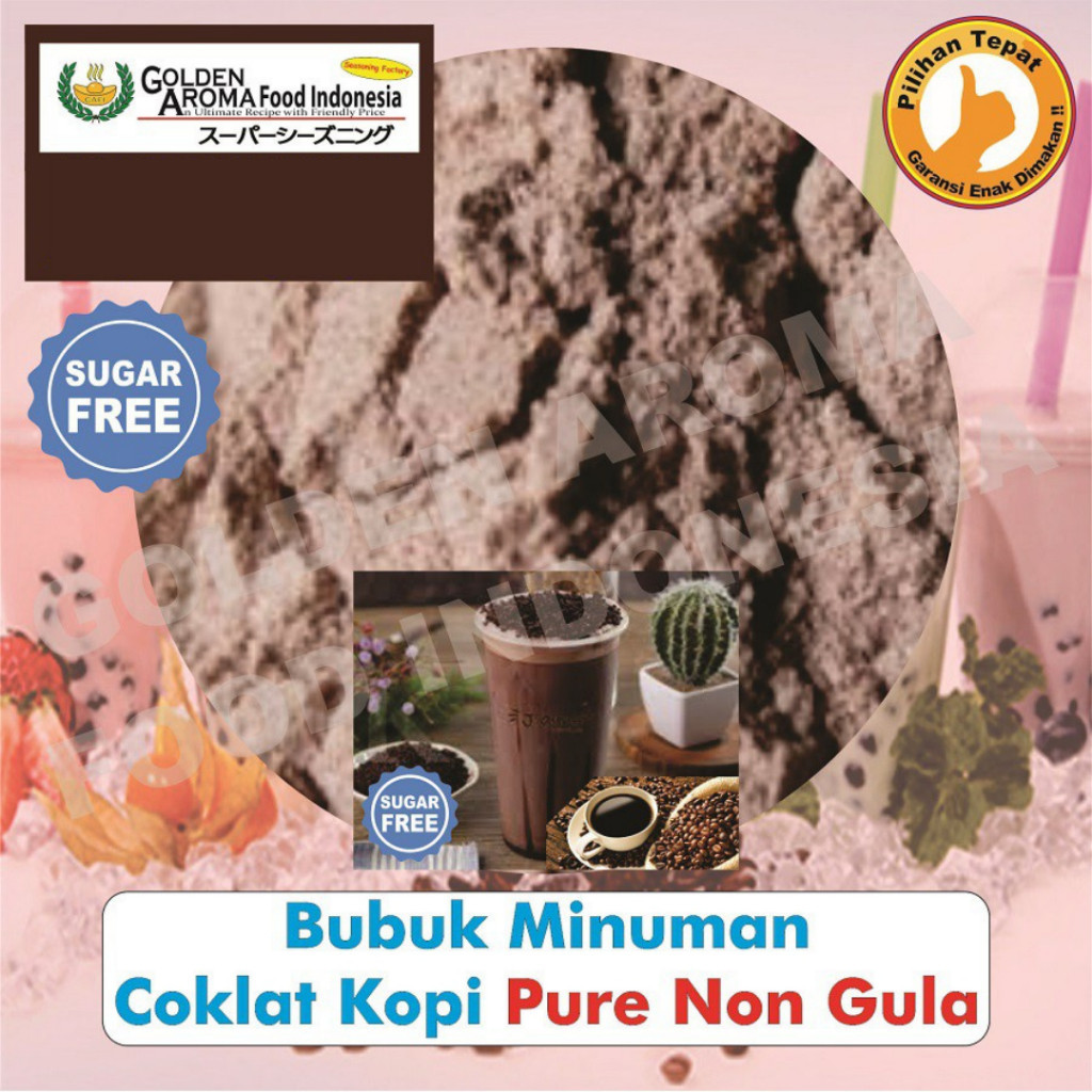 

Bubuk Minuman Coklat Kopi Pure Non Gula 1 Kg Coffee Chocolate Drinking Powder No Sugar Enak GAFI