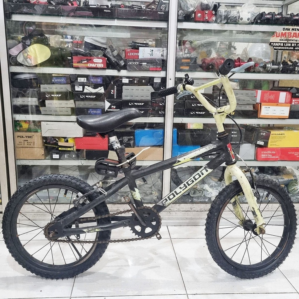 Sepeda Anak BMX 16 Polygon Crosser Bekas Second Siap Pakai Murah
