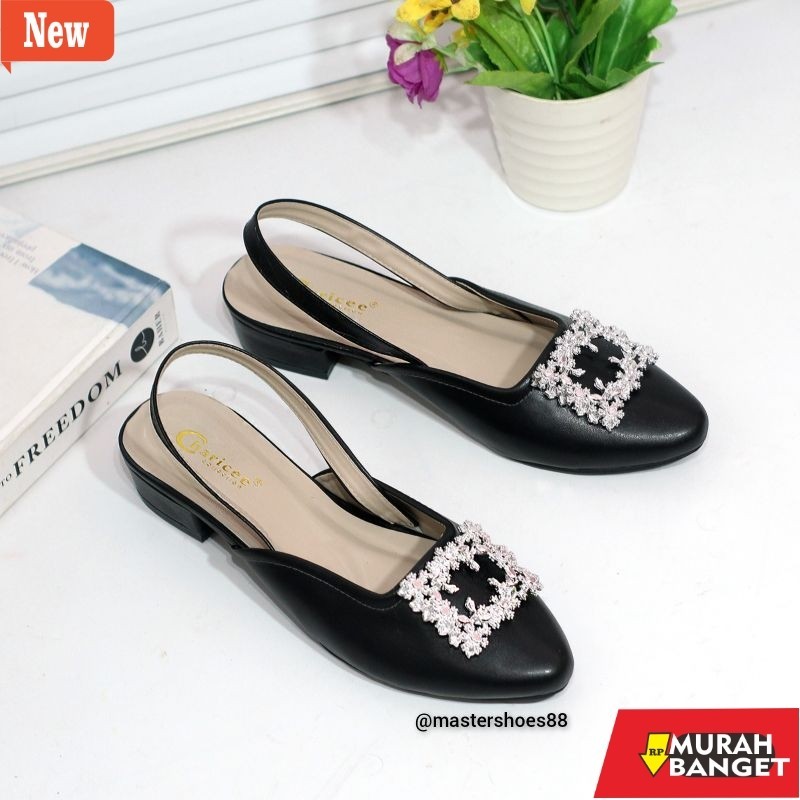 Sepatu buat lebaran- MASTER CA06 - SANDAL HEELS WANITA DEWASA HAK TAHU 3 CM TERBARU