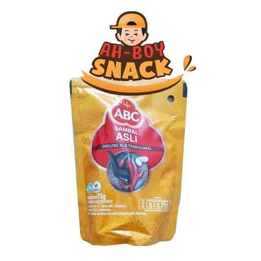 

ABC SAMBAL ASLI 75G – SAUS SAMBAL KEMASAN POUCH 75G - ECER 3.000