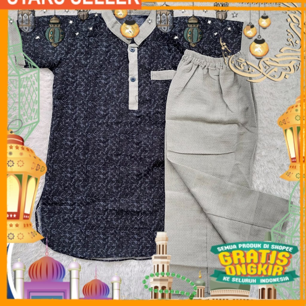 Koko turki qurta anak, koko ngaji, baju koko anak 1-11 tahun/ Pink Dusty Fanta Merah muda