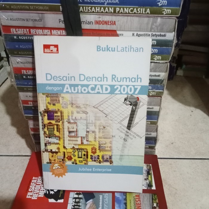ORI BUKU DESAIN DENAH RUMAH DENGAN AUTOCAD 2007. TANPA CD