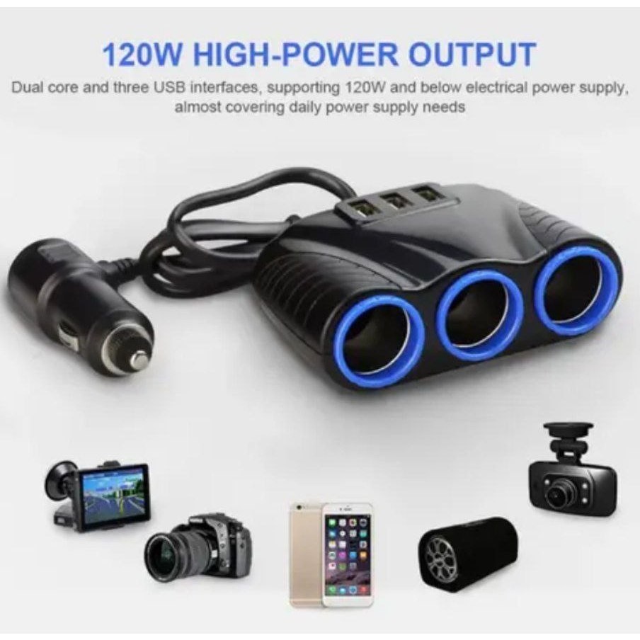 Car Lighter Socket Adaptor USB Charger Splitter ORIGINAL | MC