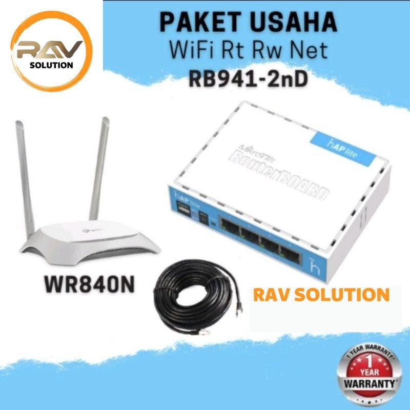 PAKET USAHA WIFI VOCER MIKROTIK RB 941 + TP LINK WR 840